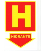 Placa de Sinalização - Hidrante - Pacific - saquinho com 3 unidades